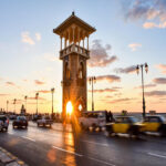 sunset stanly bridge alexandria egypt 1